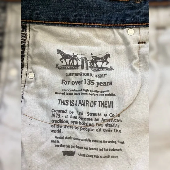 Levi’s 34x32 Jeans | 559 | Men’s Relaxed Straight Fit | Medium Wash Denim - Picture 9 of 9